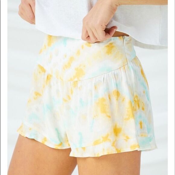 NWT altard state yellow blue tie dye shorts M - Picture 4 of 8